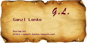 Ganzl Lenke névjegykártya